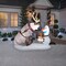 7' Gemmy Airblown Disney's Frozen Olaf and Sven w/ Cup of Candy Canes Yard Decoration 882556-33829